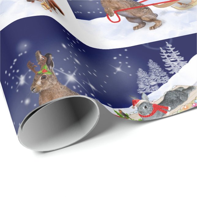 Sleigh Ride Wrapping Paper (Roll Corner)