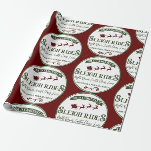 Sleigh Rides Christmas Wrapping Paper