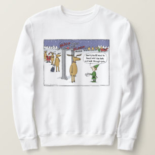 "Sleigh Security" Cartoon Sweatshirt