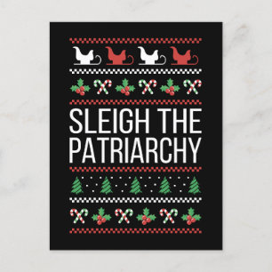 Sleigh The Patriarchy II Holiday Postcard
