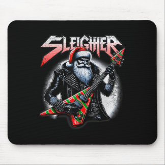 Sleigher Hail Santa Heavy Metal Christmas For Men  Mouse Mat