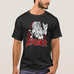 Sleigher Hail Santa Heavy Metal Christmas For Men  T-Shirt