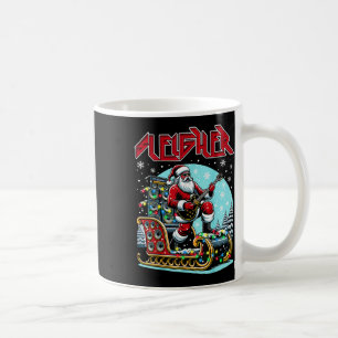 Sleigher Hail Santa Heavy Metal Christmas Rock Xma Coffee Mug