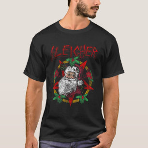 Sleigher Heavy Metal Santa Claus Christmas Xmas Gi T-Shirt