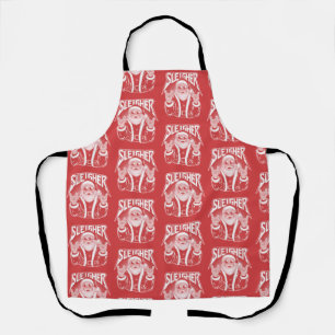 Sleigher Santa Claus Funny Metal Christmas Rock  Apron