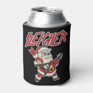 Sleigher Santa Claus Metal Christmas Hail Funny Can Cooler