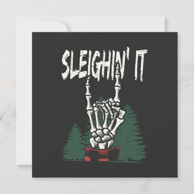 Sleighin' It  Holiday Card (Front)