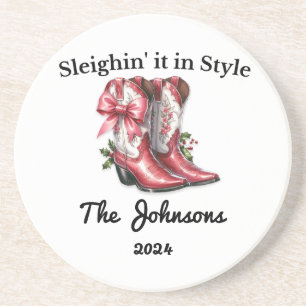 Sleighing it in Style Coaster