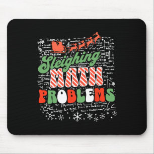Sleighing Math Problem Math Teacher Christmas Mouse Mat
