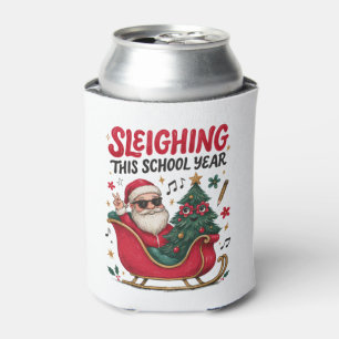 Sleighing This School Year Christmas Santa Teacher Can Cooler
