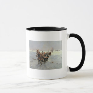 Sleighs in a Winter Landscape Mug