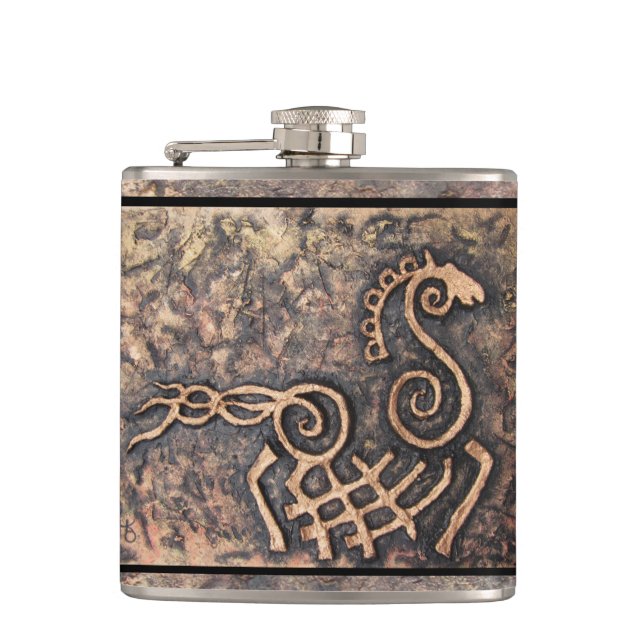 Sleipnir Hip Flask (Front)