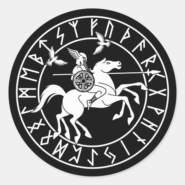 Sleipnir |  Norse mythology Classic Round Sticker (Front)