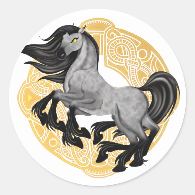 Sleipnir Round Sticker (Front)