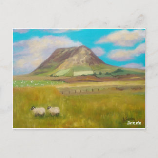 Slemish Mountain Painting Postcard by Joanne Casey