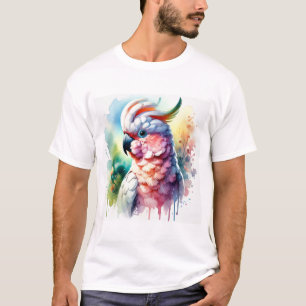 Slender billed cockatoo 120724AREF102 - Watercolor T-Shirt