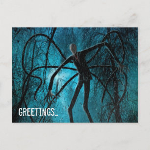 Slender Man and the Lost Soul Postcard