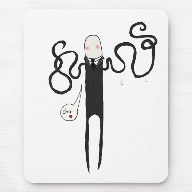 Slender Man But not so scary Mouse Mat (Front)