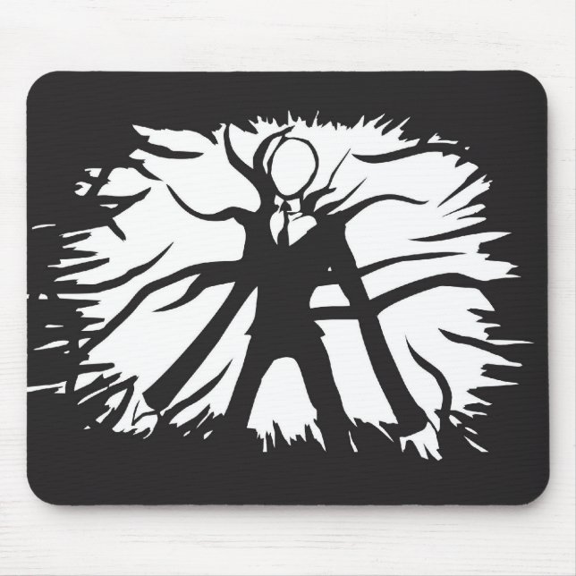 slender man mouse pad (Front)