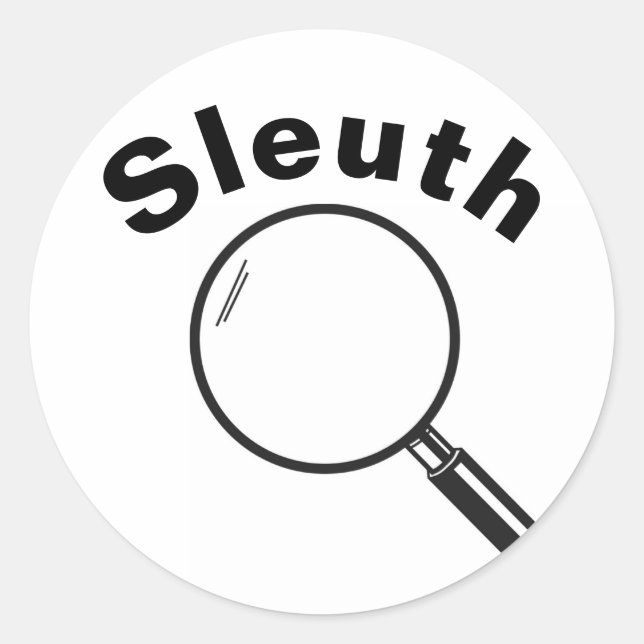 Sleuth Classic Round Sticker (Front)