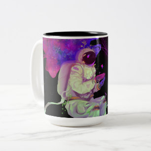 SLF Cosmic Swimmer - Bala -  Two-Tone Coffee Mug