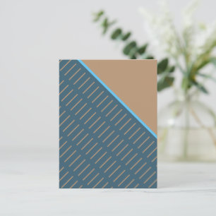 Slice of Brown Abstract Art Design Postcard