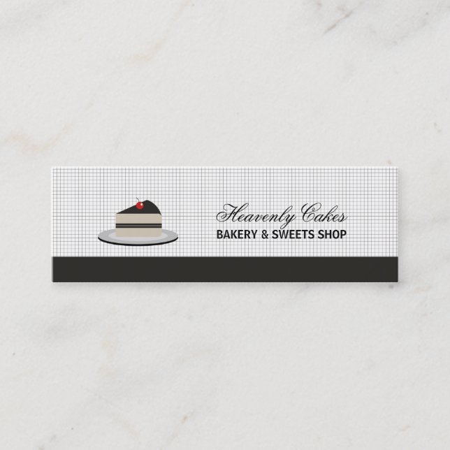 Slice of Cake Mini Business Card (Front)