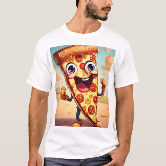slice of CARTOON STYLE animated pizza T-Shirt