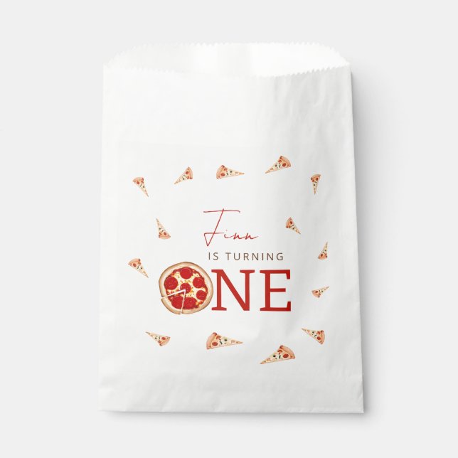 Slice Of Fun 1st Birthday  Favour Bags (Front)
