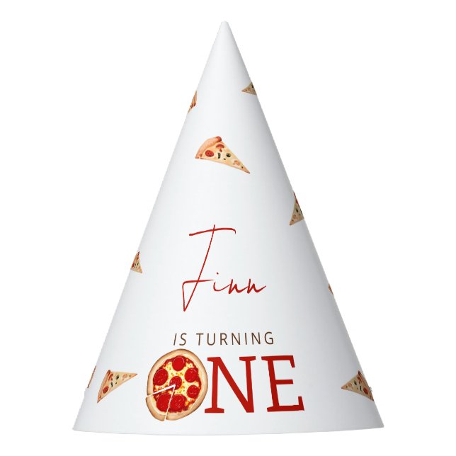 Slice Of Fun 1st Birthday  Party Hat (Front)