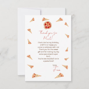 Slice Of Fun Birthday Thank You Card