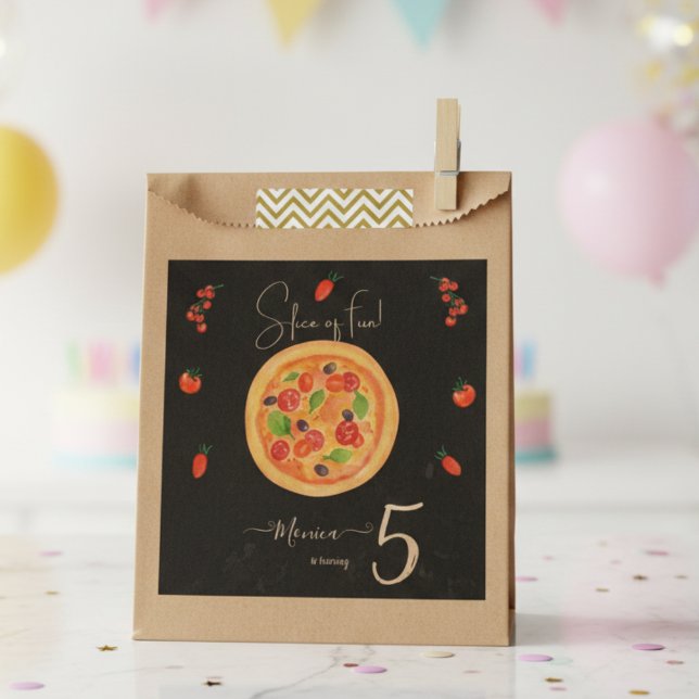 Slice of fun, pizza birthday favour bags (Creator Uploaded)