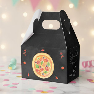 Slice of fun, pizza birthday favour box