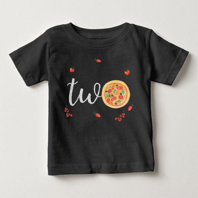 Slice of fun, second birthday baby T-Shirt (Front)