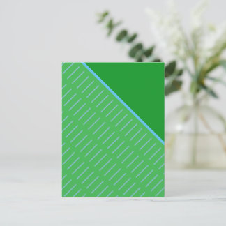 Slice of Green 2 Abstract Design Postcard