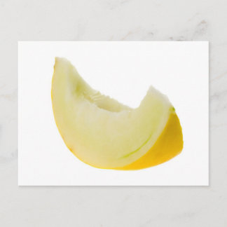 Slice of honey white melon postcard