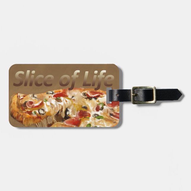 Slice of Life Luggage Tag (Front Horizontal)