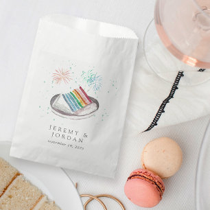 Slice of Love Personalised Couples Favour Bags