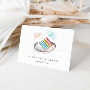Slice of Love Personalised Couples Thank You Card