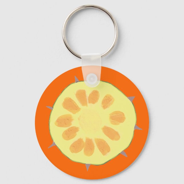 Slice of Pineapple Fruit Keychains (Front)