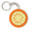 Slice of Pineapple Fruit Keychains
