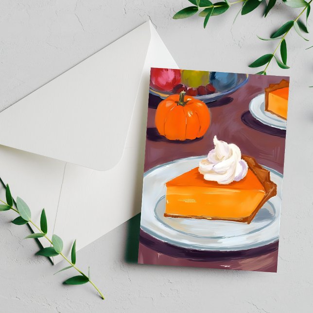 Slice of Pumpkin Pie | Happy Thanksgiving Holiday Postcard (Creator Uploaded)