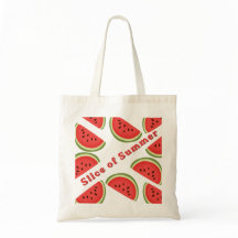 "Slice of Summer" Aesthetic Canvas Tote Bag