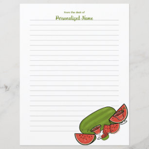 Slice of Sunshine Red Lined Paper Sheet