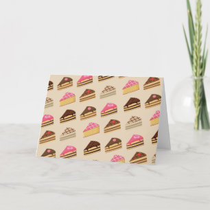 Slice of Tiramisu Pattern Card