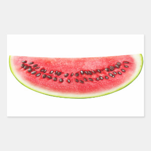 Slice of watermelon rectangular sticker