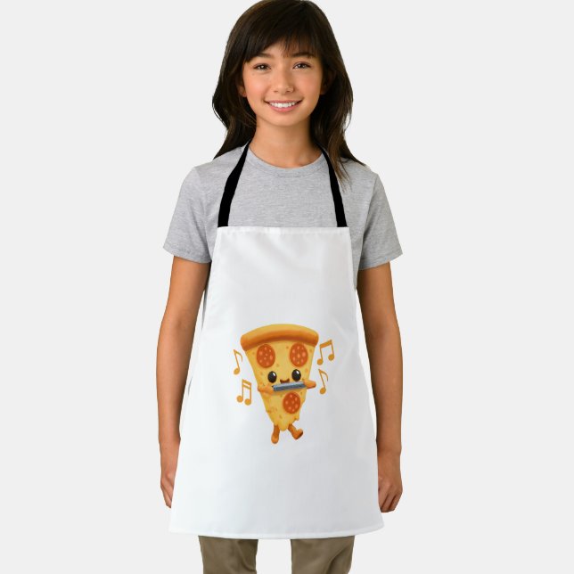 Slice Playing a Harmonica Cute Apron (Insitu)
