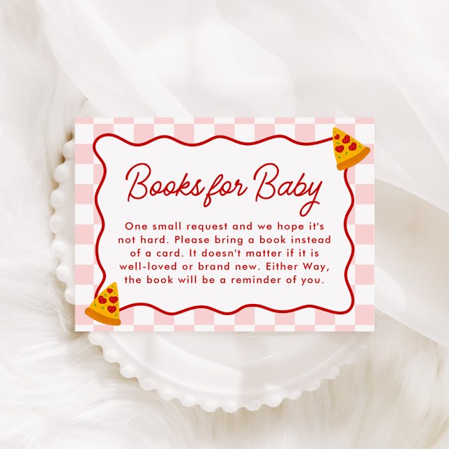 Slice Slice Baby Pizza Baby Shower Books for Baby Enclosure Card (Creator Uploaded)