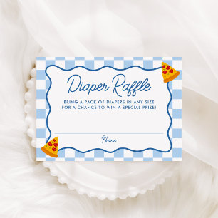 Slice Slice Baby Pizza Baby Shower Diaper Raffle Enclosure Card