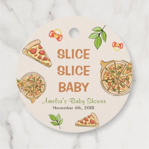 Slice Slice Baby Pizza Baby Shower Favour Tags